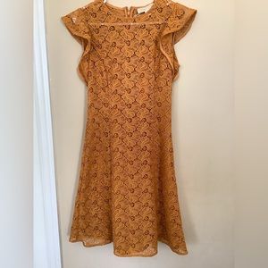 Vestido vintage color mostaza